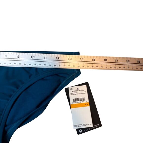 Nike Swim Green Abyss Blue Hipster Bikini Bottoms S NWT Activewear - Picture 8 of 8